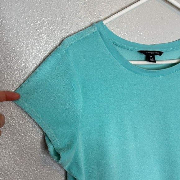 Lands’ End Women's Blue Swim Cover Top Size Medium - Picture 3 of 7